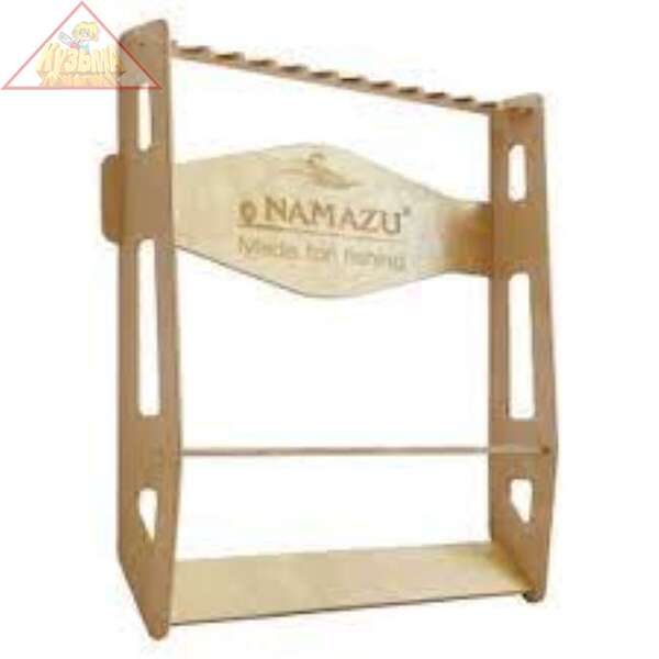 Стойка для удилищ Namazu настенная под 12 шт 700х130х740 мм (N-SS-04L), N-SS-04L