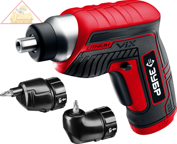 Отвертка аккумуляторная ViX с насадками ЗО-Е-3.6 ЛиМ2